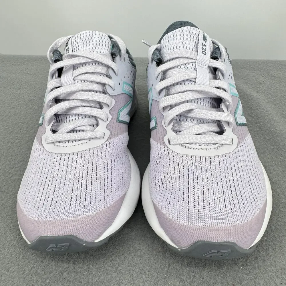New Balance 520 V7 Womens Size 6 Gray Pink Aqua Running Shoes W520RG7